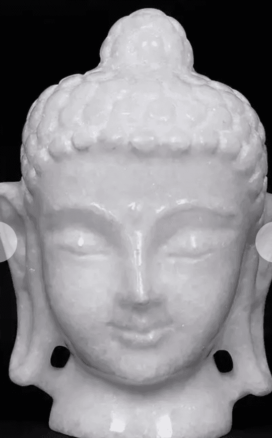 white marble statue buddha murti statue 10 inches india - view 1